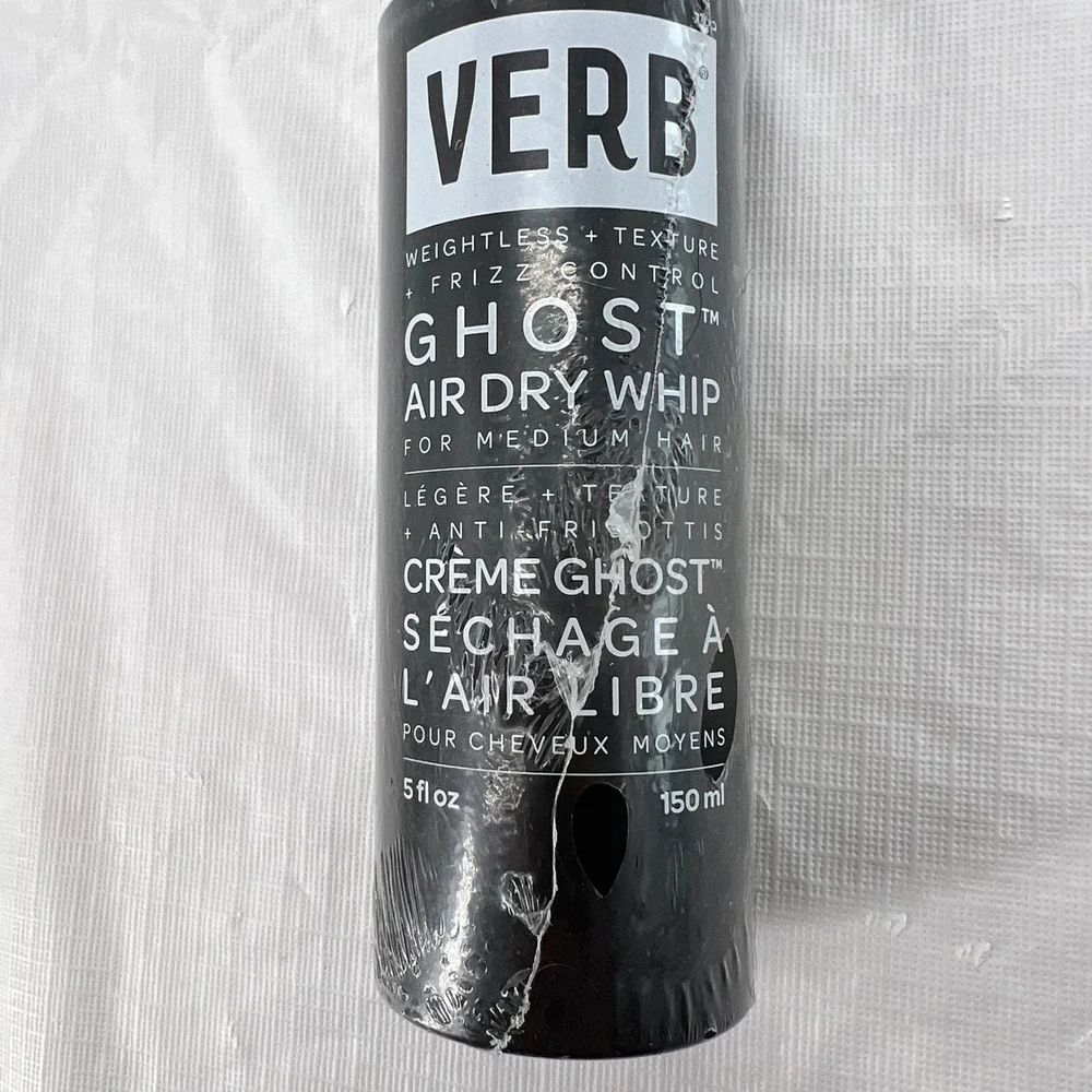 Verb Ghost Air Dry Whip Weightless Texture Frizz Control Medium Hair 5oz 150ml